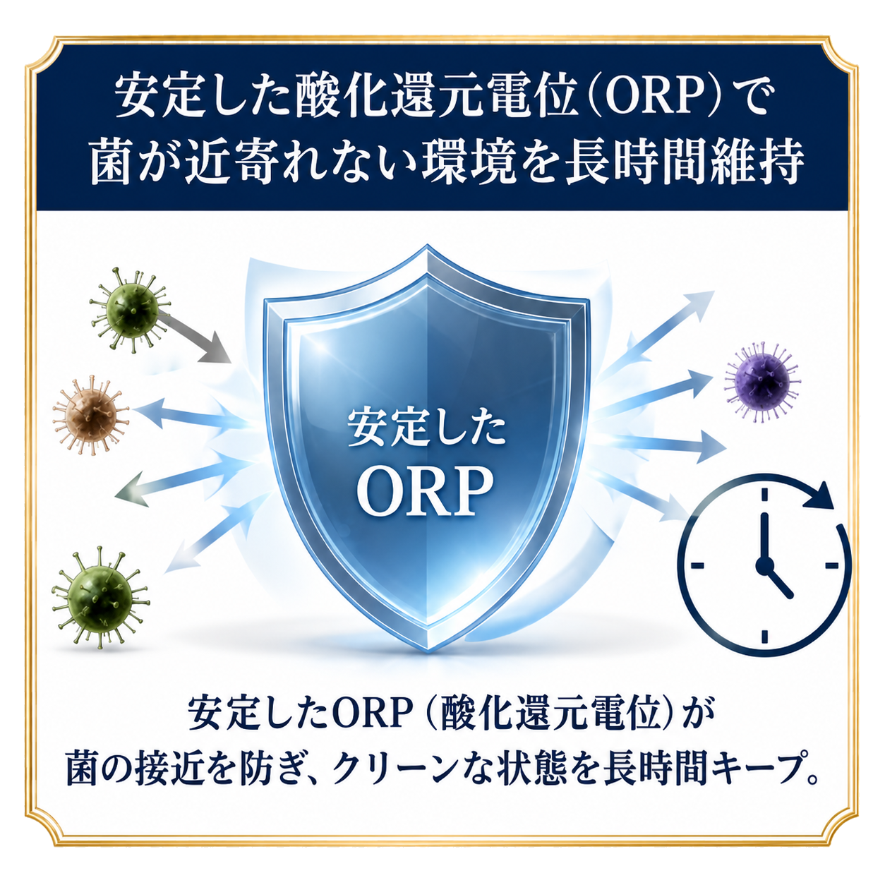 酸化還元電位によるバリア