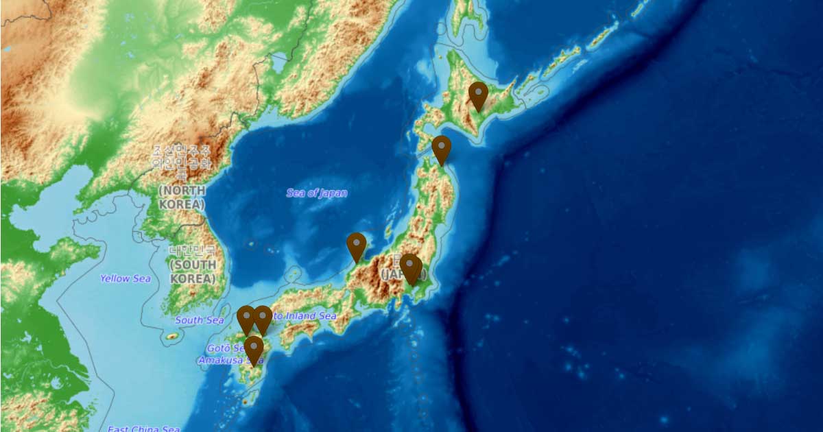 全国腐植温泉 黒湯 マップ連動検索